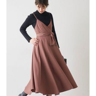 ナチュラルクチュール(natural couture)のナチュラルクチュール　バックリボンパイピングキャミワンピース マキシ丈(ロングワンピース/マキシワンピース)