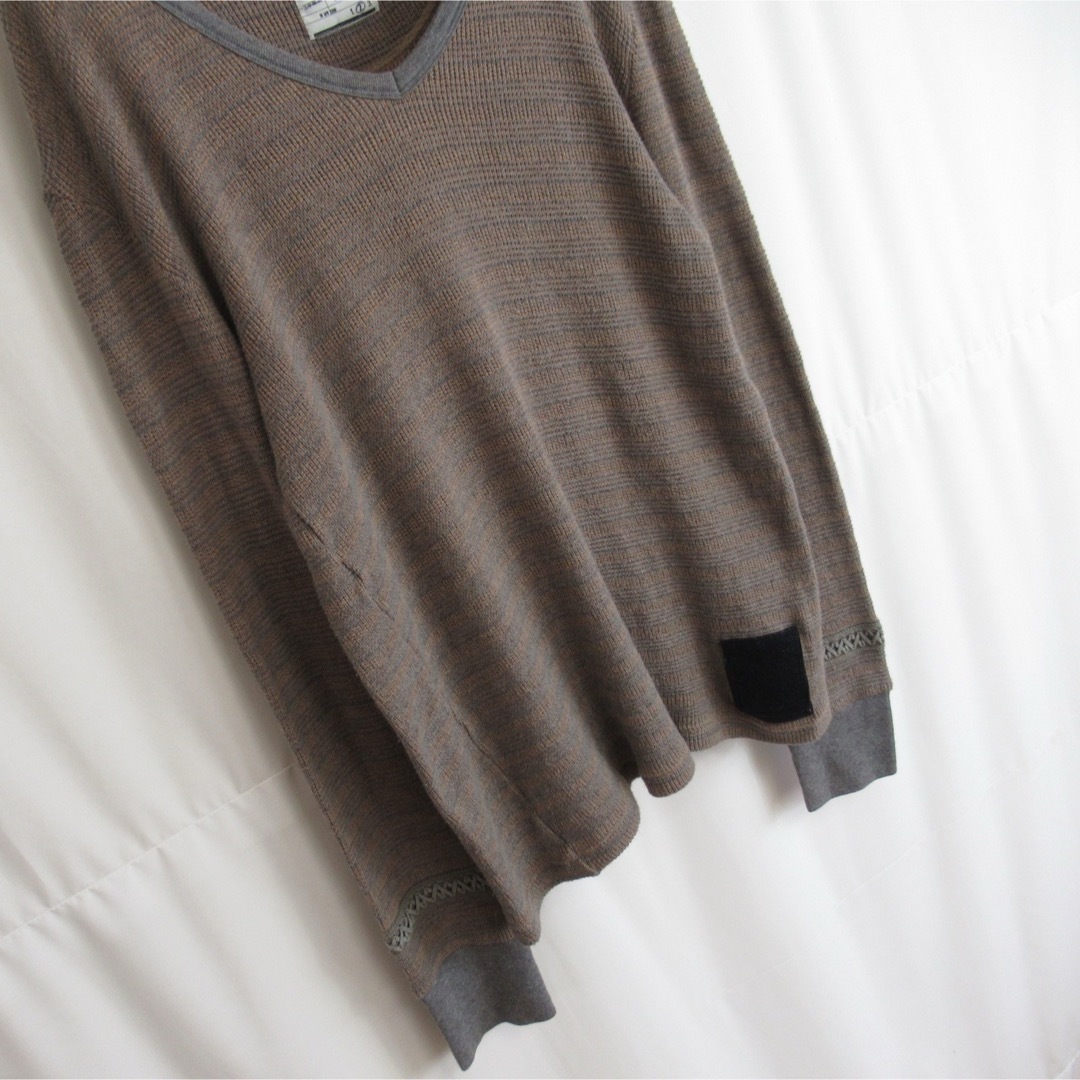 SHAREEF(シャリーフ)のSHAREEF ニット カットソー ロング Tシャツ ロンT サーマル セーター メンズのトップス(ニット/セーター)の商品写真