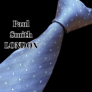 ★Paul Smith LONDON★　ライトパープル系　ドット柄　イタリア製(ネクタイ)