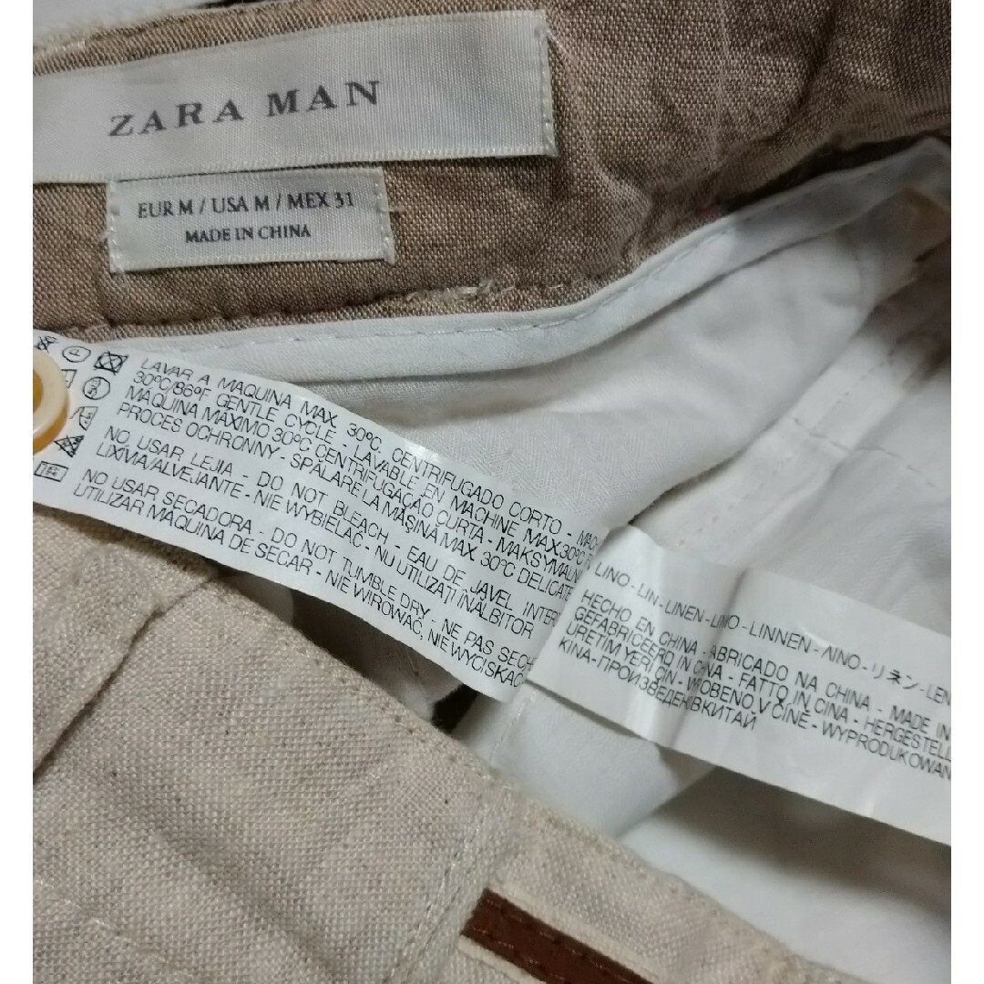 ZARA(ザラ)のZARA　ザラ　スラックス　麻　イージー　USA-M   L メンズのパンツ(スラックス)の商品写真