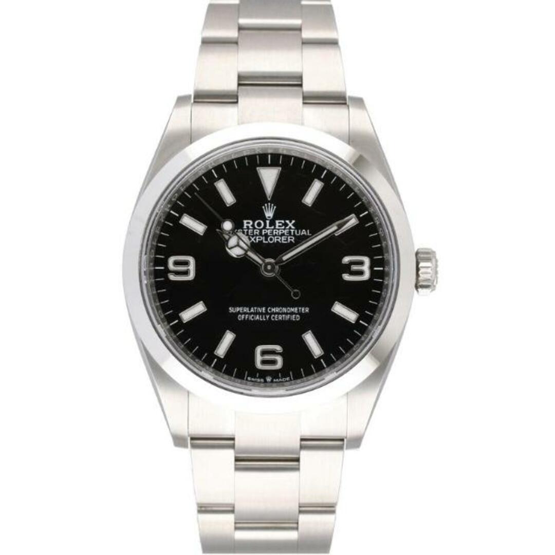 ROLEX(ロレックス)の<br>ROLEX ロレックス/腕時計 ランダムシリアル 新ギャラ2022年日付 ステンレス メンズ 自動巻き/エクスプローラー1/ランダム番/124270/S26*****/Sランク/62【中古】 メンズの時計(腕時計(アナログ))の商品写真