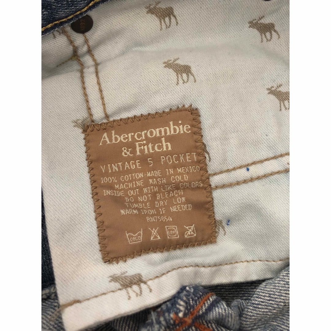 Abercrombie&Fitch(アバクロンビーアンドフィッチ)のアバクロ   デニム　レディース　ジーンズ　美品 レディースのパンツ(デニム/ジーンズ)の商品写真