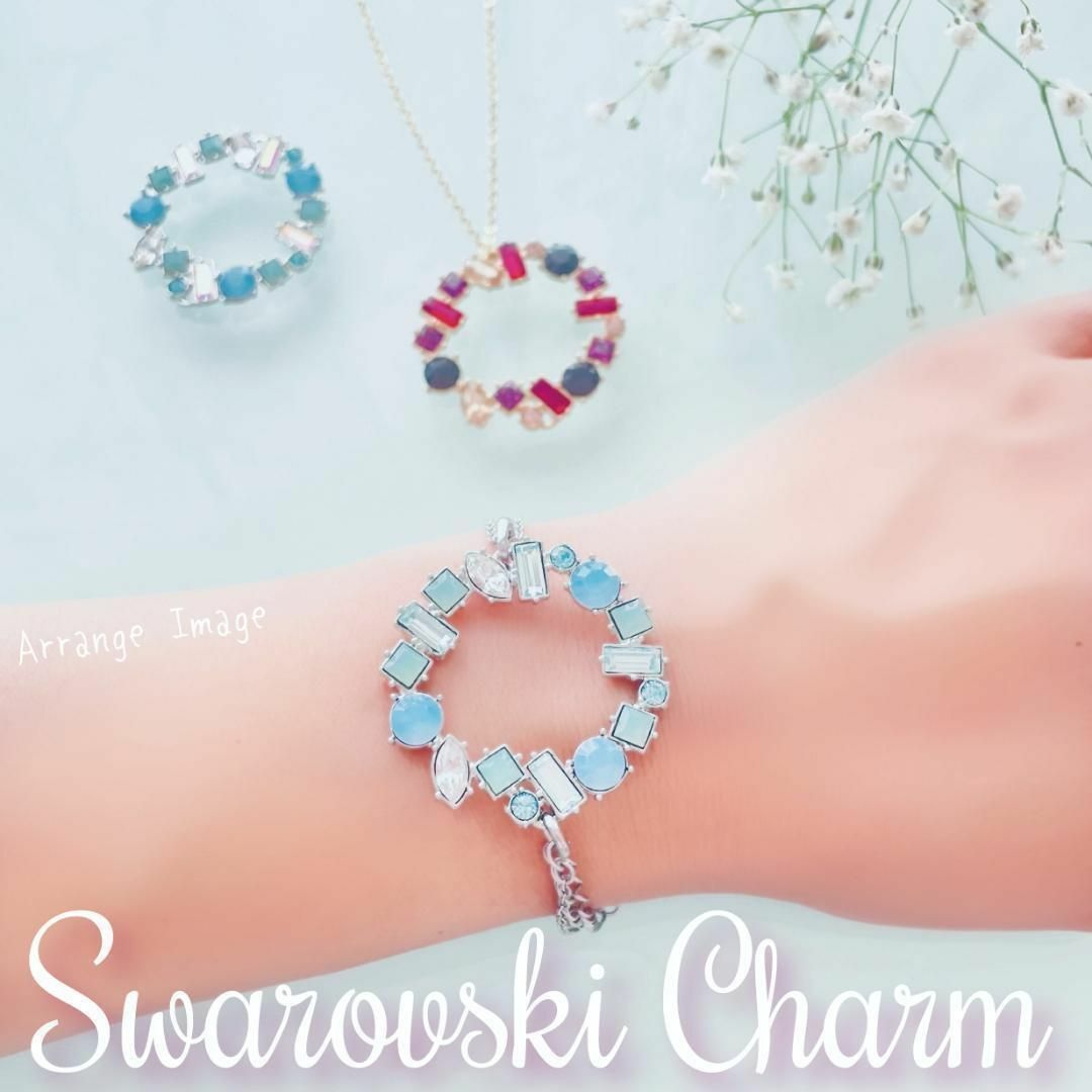 SWAROVSKI(スワロフスキー)の1点もの ✧ たっぷり スワロフスキー のビジューチャーム✨約35mm_AQ/S レディースのアクセサリー(チャーム)の商品写真