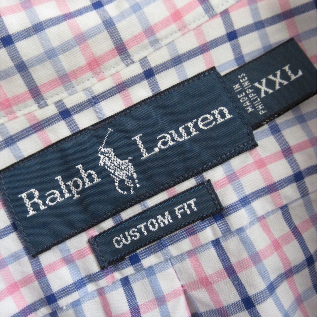 Ralph Lauren(ラルフローレン)のRALPH LAUREN オーバーサイズ チェック ロゴ シャツ 長袖 トップス メンズのトップス(シャツ)の商品写真