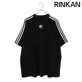 バレンシアガ(Balenciaga)のバレンシアガ ×アディダス adidas  23SS  739101 TNVA6 ロゴプリントスリーラインTシャツ メンズ 2(Tシャツ/カットソー(半袖/袖なし))