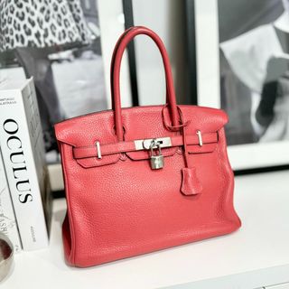 エルメス(Hermes)の美品 エルメス バーキン30 トリヨンクレマンス ブーゲンビリア(ハンドバッグ)