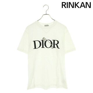 ディオール(Dior)のディオール  20AW  043J625B0554 DIOR AND JUDY BLAMEロゴ刺繍Tシャツ メンズ S(Tシャツ/カットソー(半袖/袖なし))