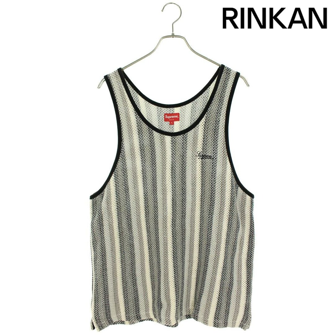 Supreme(シュプリーム)のシュプリーム  19SS  Knit Stripe Tank Top ニットストライプタンクトップ メンズ L メンズのトップス(タンクトップ)の商品写真