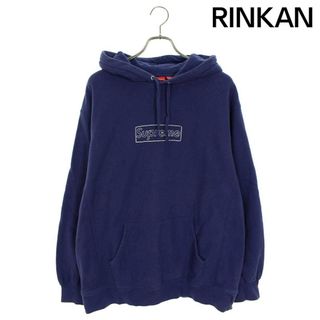 シュプリーム(Supreme)のシュプリーム  21SS  Kaws Chalk Logo Hooded Sweatshirt チョークボックスロゴパーカー メンズ L(パーカー)