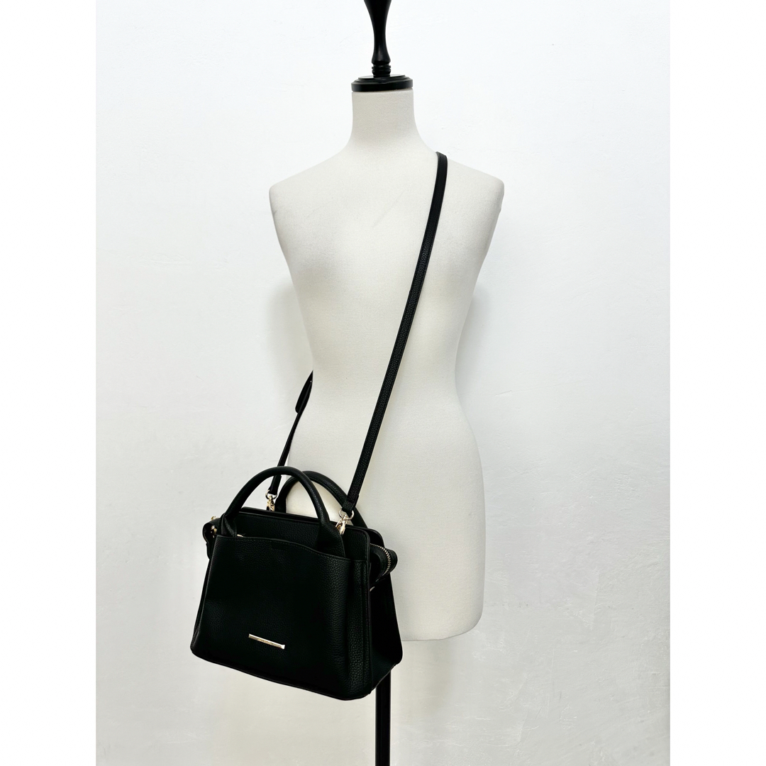 Marie Claire(マリクレール)の【marie claire】マリクレール 美品 黒 ハンドバッグ ショルダー レディースのバッグ(ハンドバッグ)の商品写真