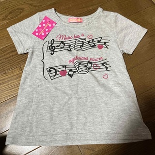 イオン(AEON)の未使用・未着用　音符　音楽Tシャツ100(Tシャツ/カットソー)