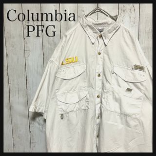 コロンビア(Columbia)のコロンビア PFG半袖フィッシングシャツワンポイント刺繍ロゴ企業系Z1177(シャツ)