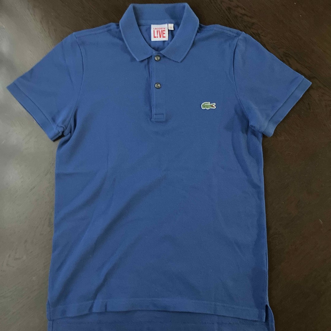 LACOSTE L!VE(ラコステライブ)のラコステ　ポロシャツ　ブルー　サイズ3 メンズのトップス(シャツ)の商品写真