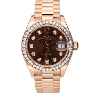 ロレックス(ROLEX)の<br>ROLEX ロレックス/デイトジャスト・レディース・10PD/エバーローズ×チョコ/279135RBR/371*****/Aランク/67【中古】(腕時計)