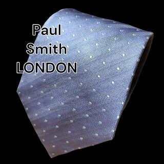 ★Paul Smith LONDON★　ライトパープル系　ドット柄　イタリア製(ネクタイ)