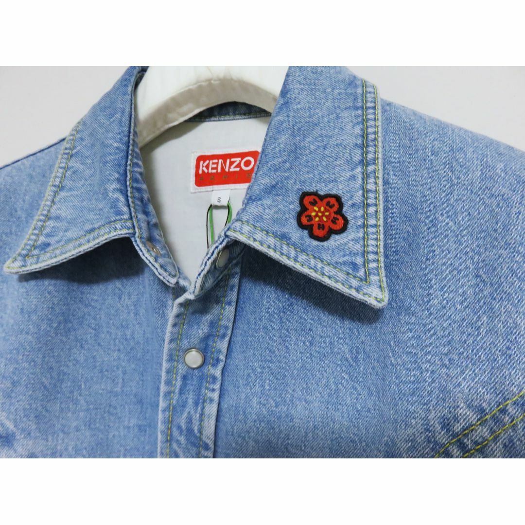 KENZO(ケンゾー)の定価9万 新品 KENZO デニム Boke Flower ウエスタンシャツ S メンズのトップス(シャツ)の商品写真