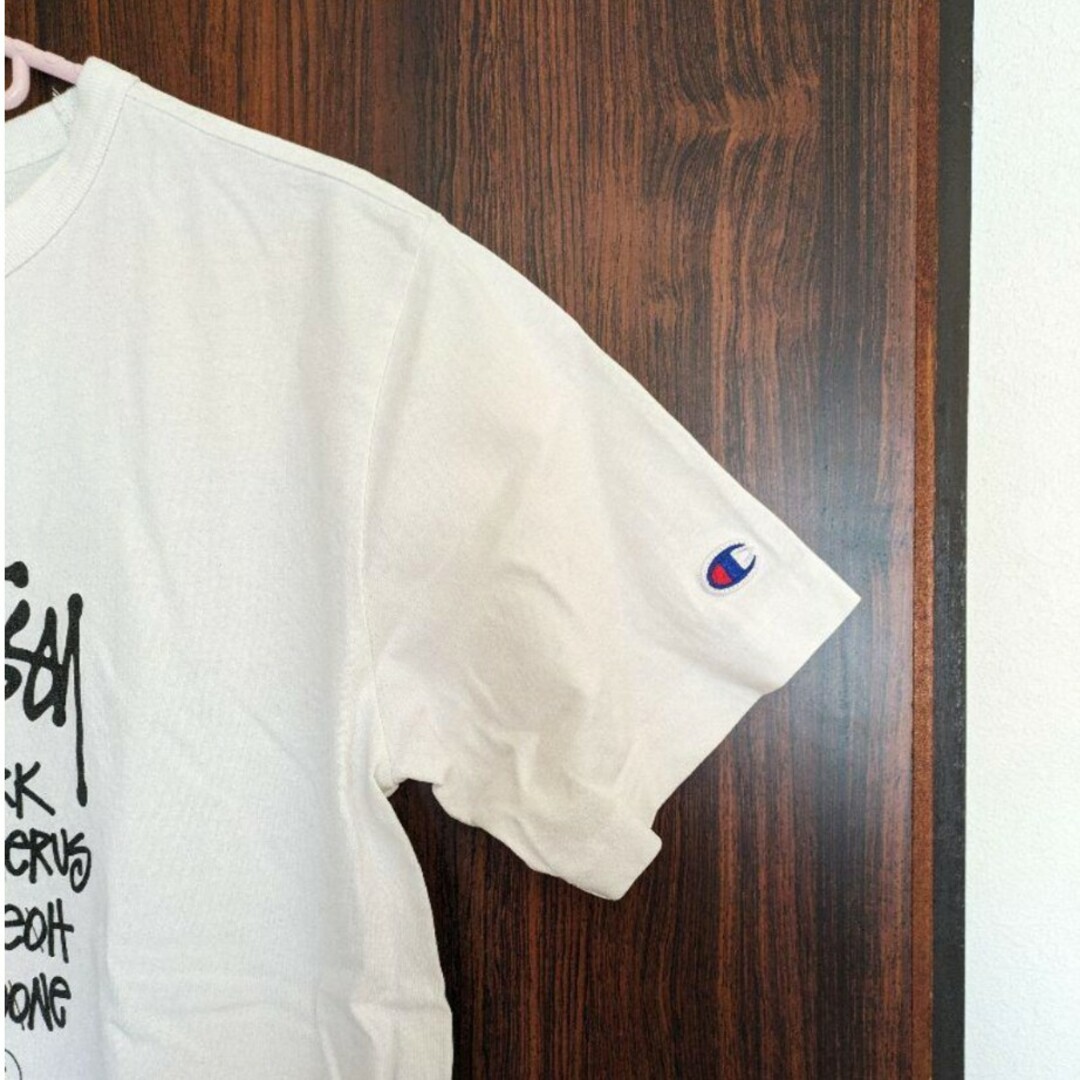 STUSSY(ステューシー)のSTUSSY  × champion 　コラボTシャツ メンズのトップス(Tシャツ/カットソー(半袖/袖なし))の商品写真