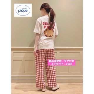 ジェラートピケ(gelato pique)の【新品未使用♡タグ付き】ジェラートピケ♡ルームウェアクッキー柄♡半袖上下セット(ルームウェア)