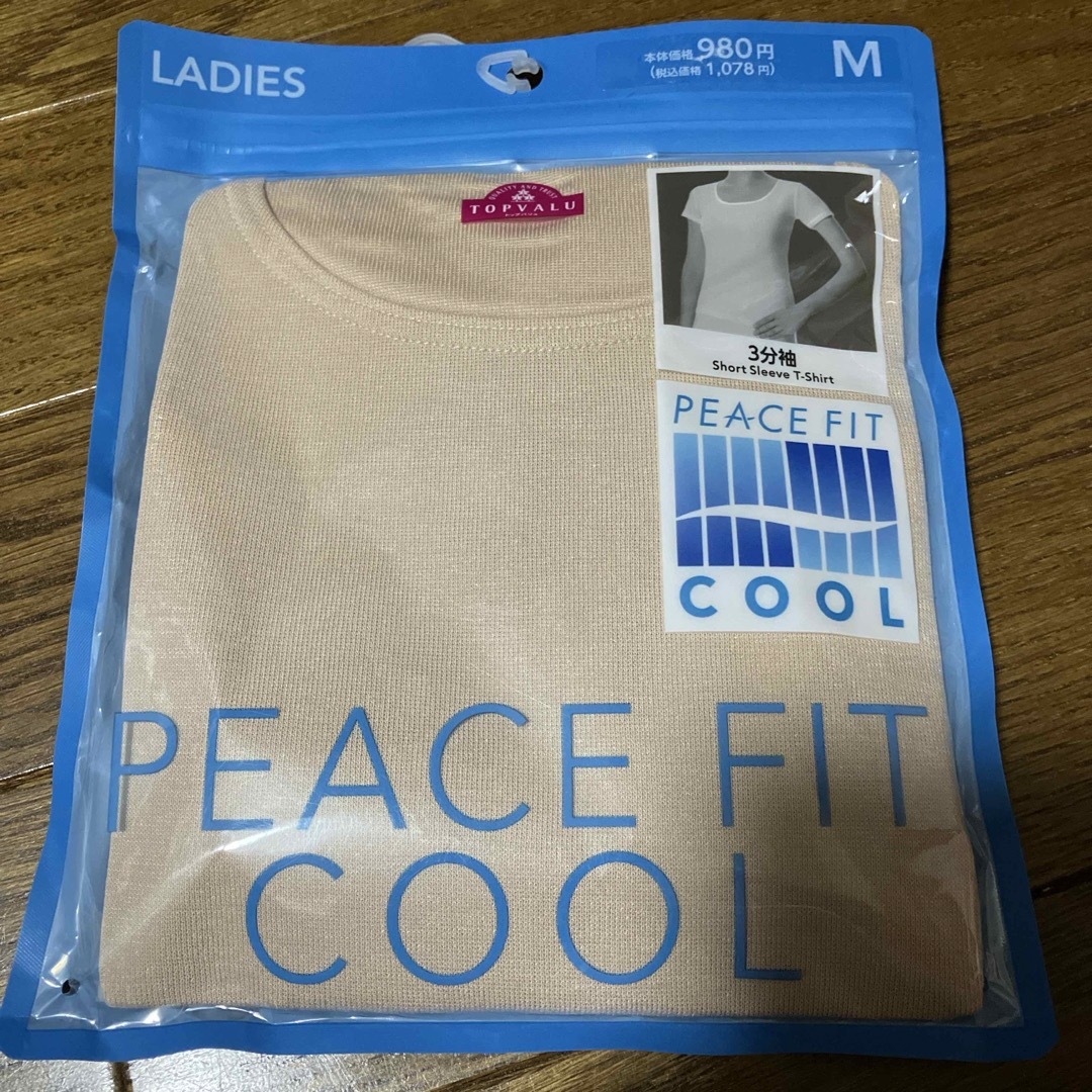 AEON(イオン)のトップバリュ　PEACE FIT COOL 3分袖肌着M レディースの下着/アンダーウェア(その他)の商品写真