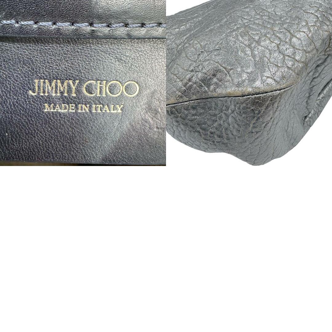 JIMMY CHOO(ジミーチュウ)のジミーチュウ JIMMY CHOO ショルダーバッグ 斜め掛けショルダーバッグ レザー シルバー/ネイビー レディース 送料無料【中古】 z0681 レディースのバッグ(ショルダーバッグ)の商品写真