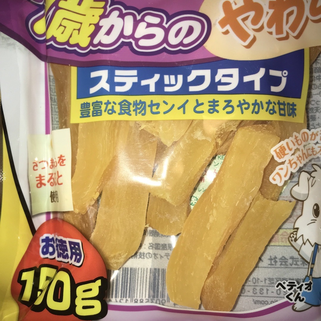 ★ペティオ　着色料無添加　さつまいも　7歳からのやわらかスティックタイプ150g その他のペット用品(犬)の商品写真