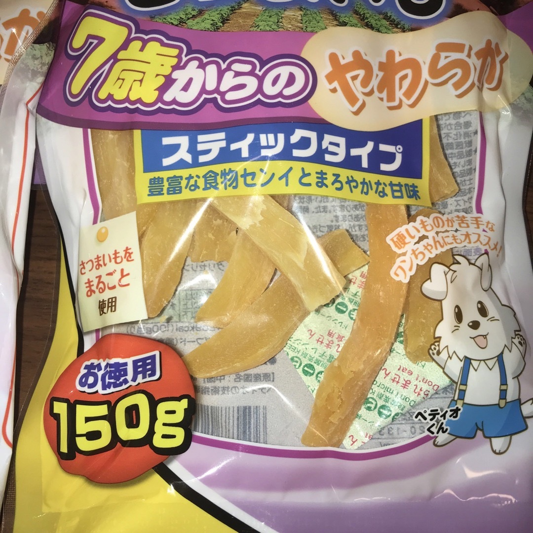 ★ペティオ　着色料無添加　さつまいも　7歳からのやわらかスティックタイプ150g その他のペット用品(犬)の商品写真