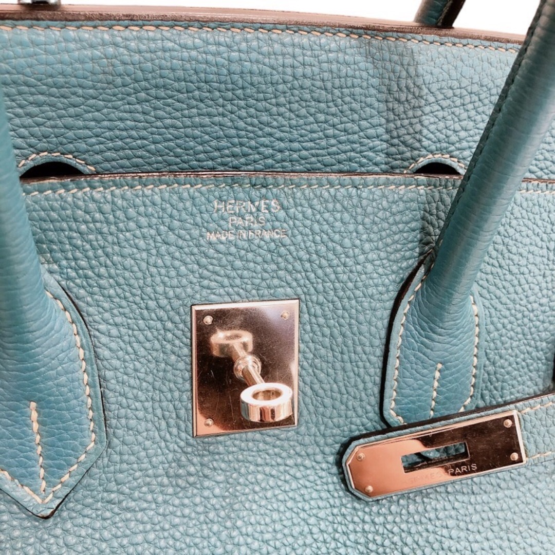 Hermes(エルメス)の　エルメス HERMES バーキン35 □M刻 ブルージーン　シルバー金具 トゴ レディース ハンドバッグ レディースのバッグ(ハンドバッグ)の商品写真
