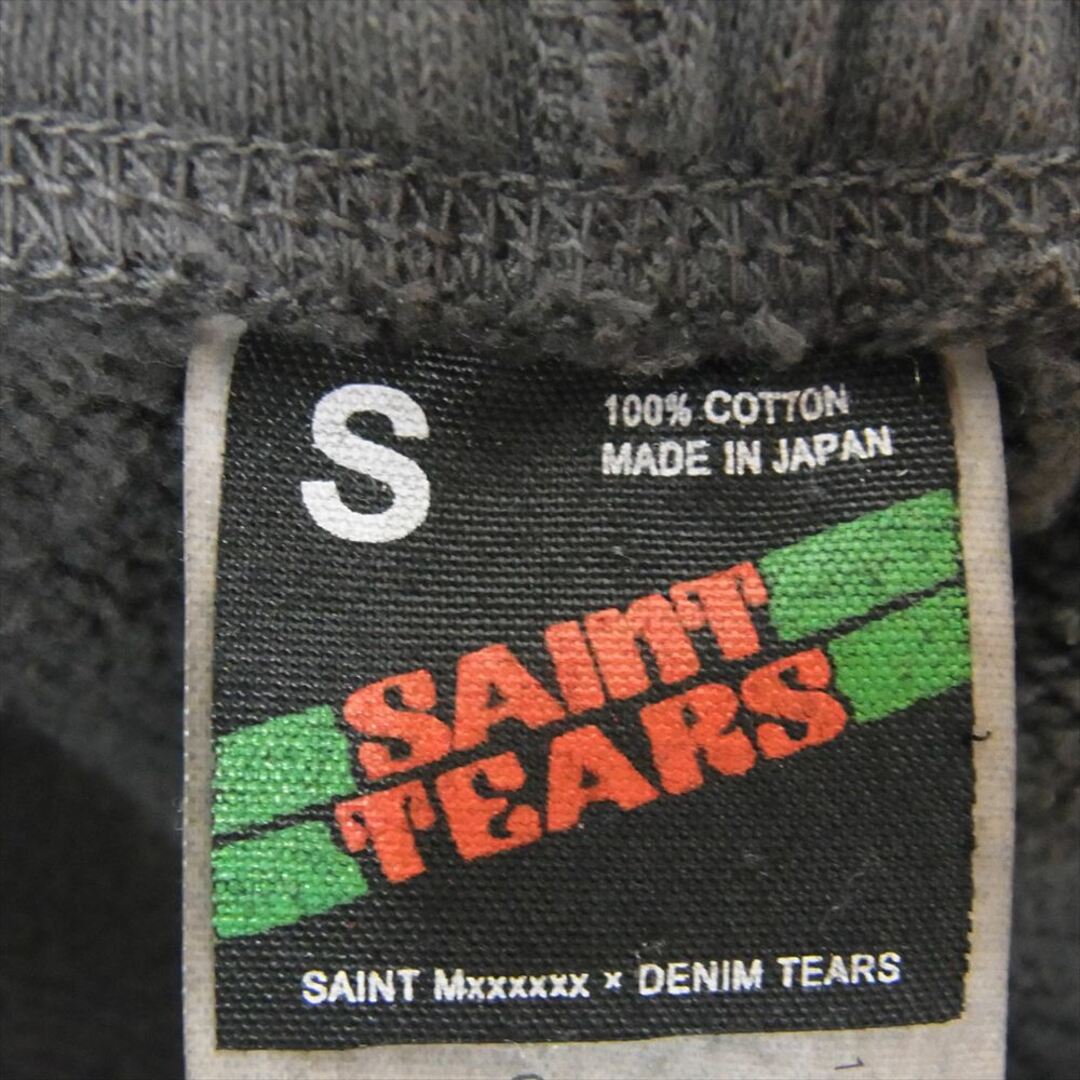 SAINT MICHAEL セントマイケル 22AW SM-A22-0000-053 × Denim Tears デニムティアーズ SAINT Mxxxxxx セントティアーズ H DT SWT PNT HOLY GRAIL スウェット パンツ グレー系 S【中古】 メンズのパンツ(その他)の商品写真