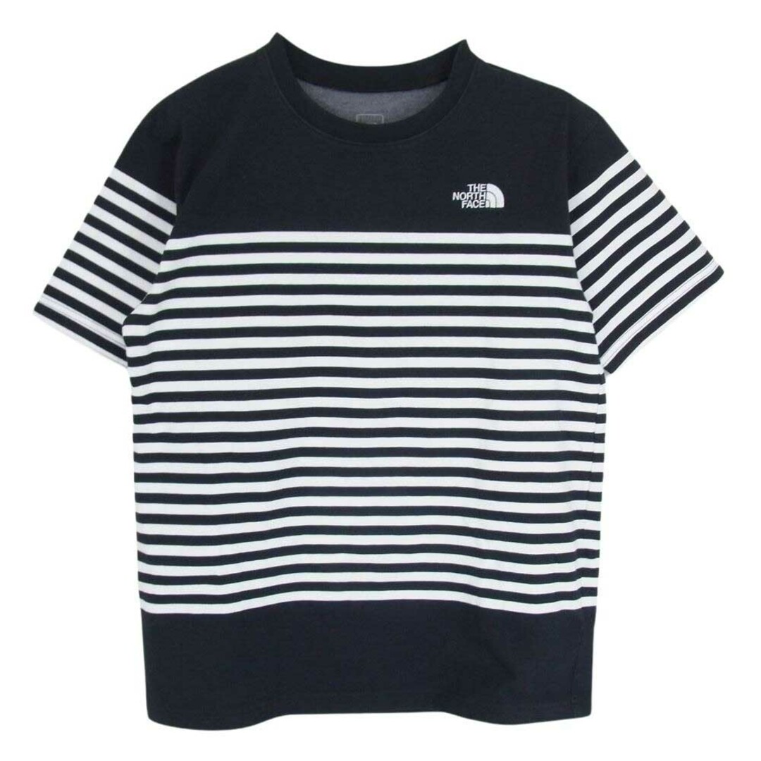 THE NORTH FACE(ザノースフェイス)のTHE NORTH FACE ノースフェイス NT32063 S/S Panel Border Tee ショートスリーブ パネル ボーダー 半袖Tシャツ ネイビー系 M【中古】 メンズのトップス(シャツ)の商品写真