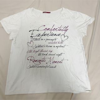 ホワイト　白　半袖　半袖Tシャツ　ホワイト　白　L(Tシャツ(半袖/袖なし))