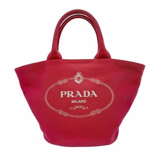 プラダ(PRADA)のプラダ PRADA ハンドバッグ ショルダーバッグ カナパ キャンバス レッド レディース 1BG186 送料無料【中古】 z0740(ハンドバッグ)