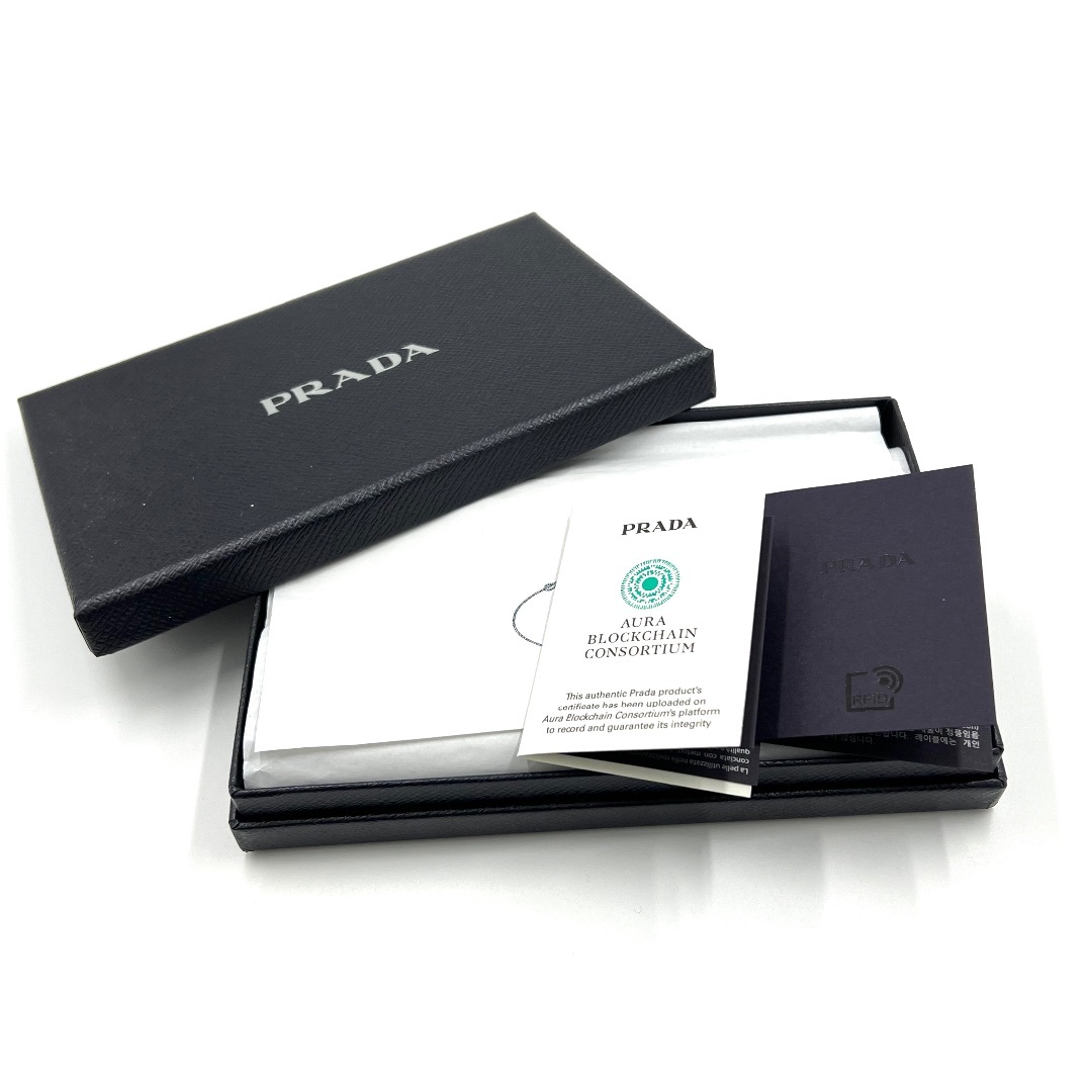 PRADA - PRADA プラダ 長財布 シティカーフタブ 財布 2つ折り 長 PRADA - PRADA プラダ 長財布 シティカーフタブ 財布 2つ折り 長