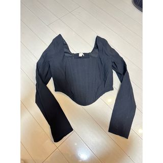 エイチアンドエム(H&M)のH&M コルセット風　トップス　韓国(シャツ/ブラウス(長袖/七分))