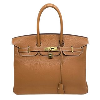 エルメス(Hermes)のエルメス HERMES バーキン35 バーキン 35 バッグ トートバッグ トゴ ゴールド ブラウン 茶 ゴールド金具(トートバッグ)