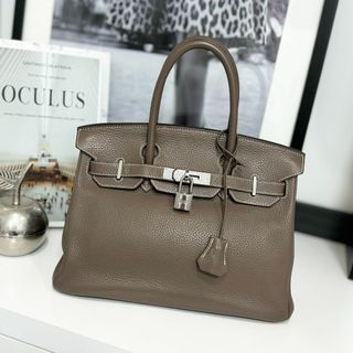 エルメス(Hermes)のHERMES エルメス バーキン30 トリヨンクレマンス エトゥープ(ハンドバッグ)