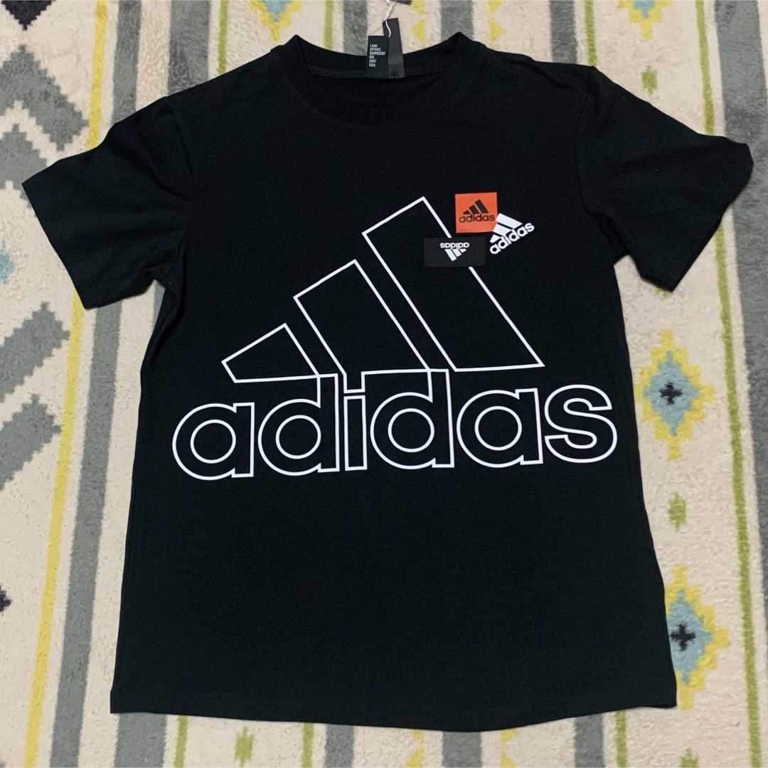 adidas(アディダス)の新品　アディダス　レディース　Tシャツ　Lサイズ　ブラック レディースのトップス(Tシャツ(半袖/袖なし))の商品写真