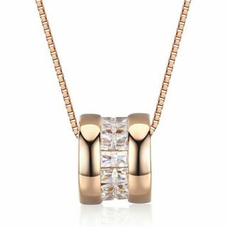 SWAROVSKI - スワロフスキー クリスタル エタニティ リング ペンダント 18K ネックレス