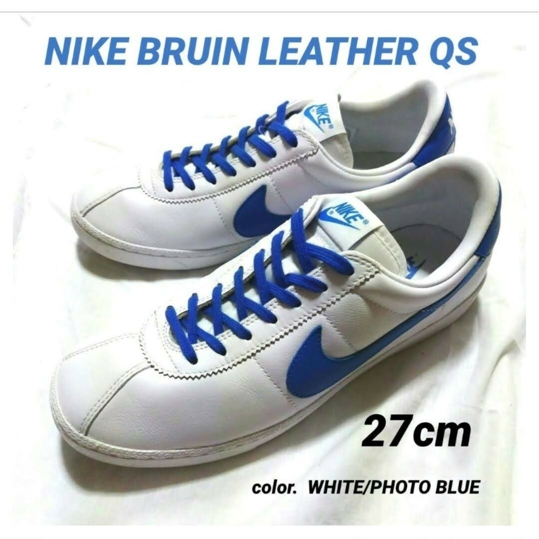 NIKE(ナイキ)のNIKE BRUIN QS WHITE/PHOTO BLUEナイキ ブルイン メンズの靴/シューズ(スニーカー)の商品写真