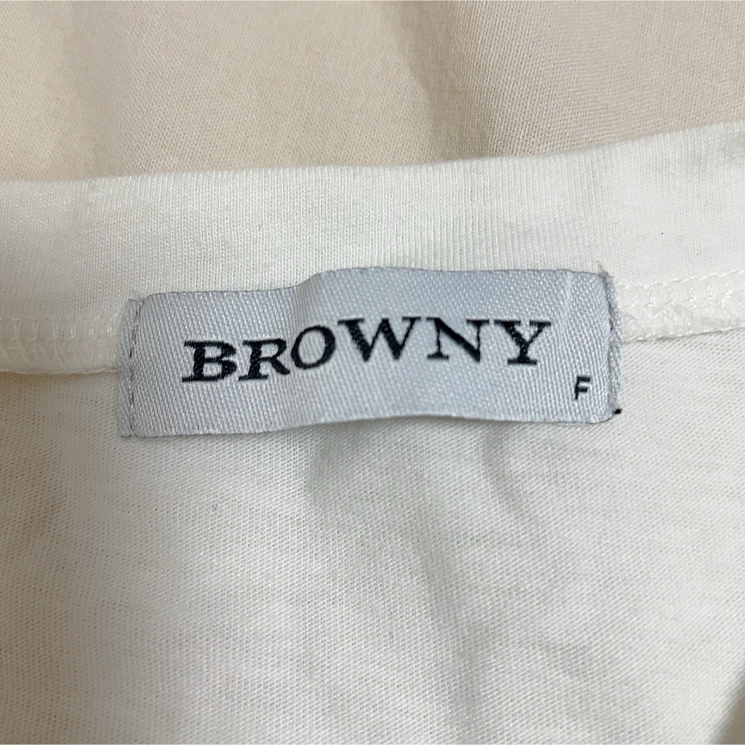 BROWNY(ブラウニー)のブラウニー　メッシュ　半袖Tシャツ　半袖　89 ピンク　ヤシの木 レディースのトップス(Tシャツ(半袖/袖なし))の商品写真