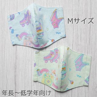 ゆめかわ♡ハンドメイドマスク Mサイズ 2枚セット(外出用品)