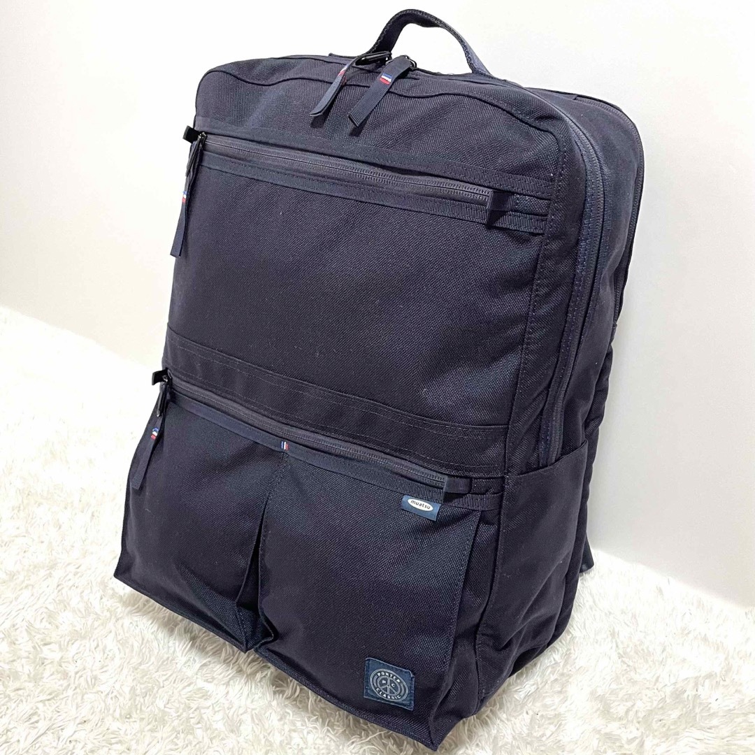 PORTER CLASSIC(ポータークラシック)の【美品】 ポータークラシック ニュートン ムアツ ビジネス リュック 2層式 L メンズのバッグ(バッグパック/リュック)の商品写真