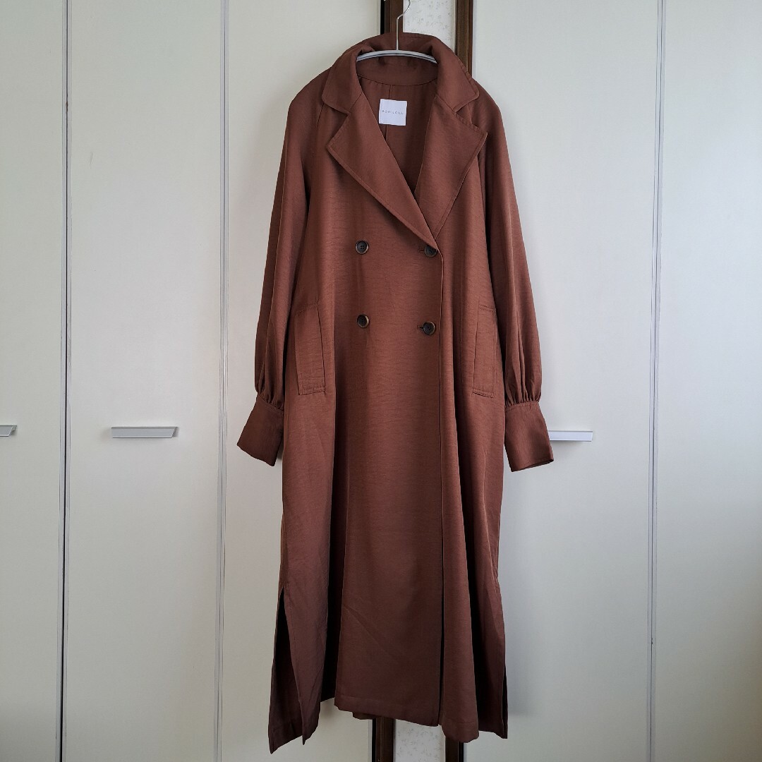 BONLECILL トレンチコート　ブラウン レディースのジャケット/アウター(トレンチコート)の商品写真