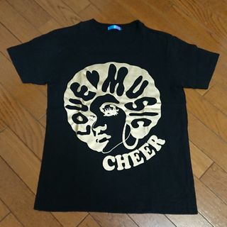 チアー(CHEER)のCHEER　半袖Tシャツ　黒　Mサイズ　140　150　ダンス衣装　ダンス練習(Tシャツ/カットソー)