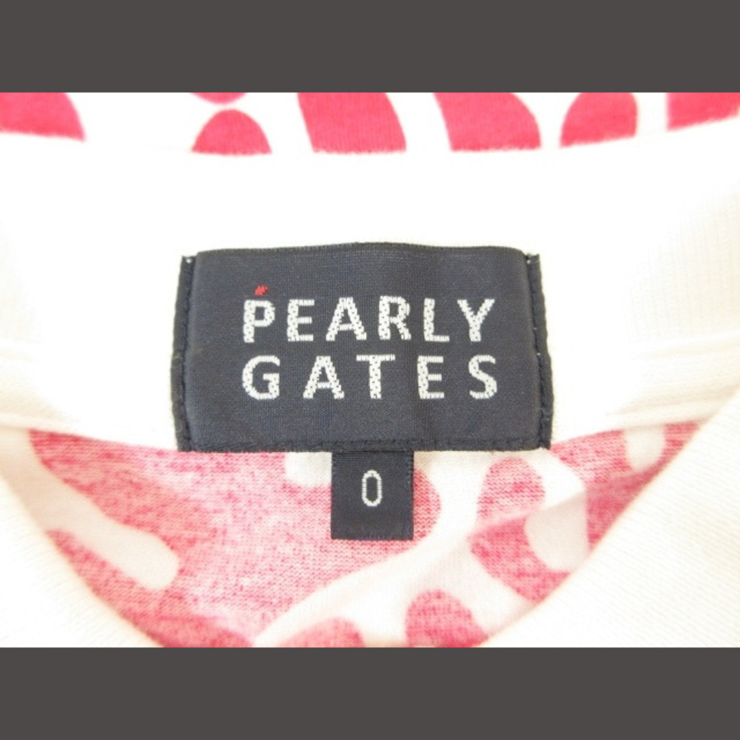 PEARLY GATES(パーリーゲイツ)のPEARLY GATES ポロシャツ 半袖 総柄 ロゴ 055-0160640  スポーツ/アウトドアのゴルフ(ウエア)の商品写真