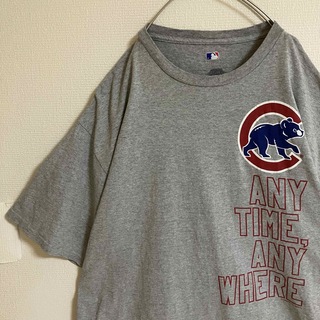メジャーリーグベースボール(MLB)のMLB超オーバーサイズシカゴカブスTシャツtシャツメジャーリーグビッグロゴTEE(Tシャツ/カットソー(半袖/袖なし))
