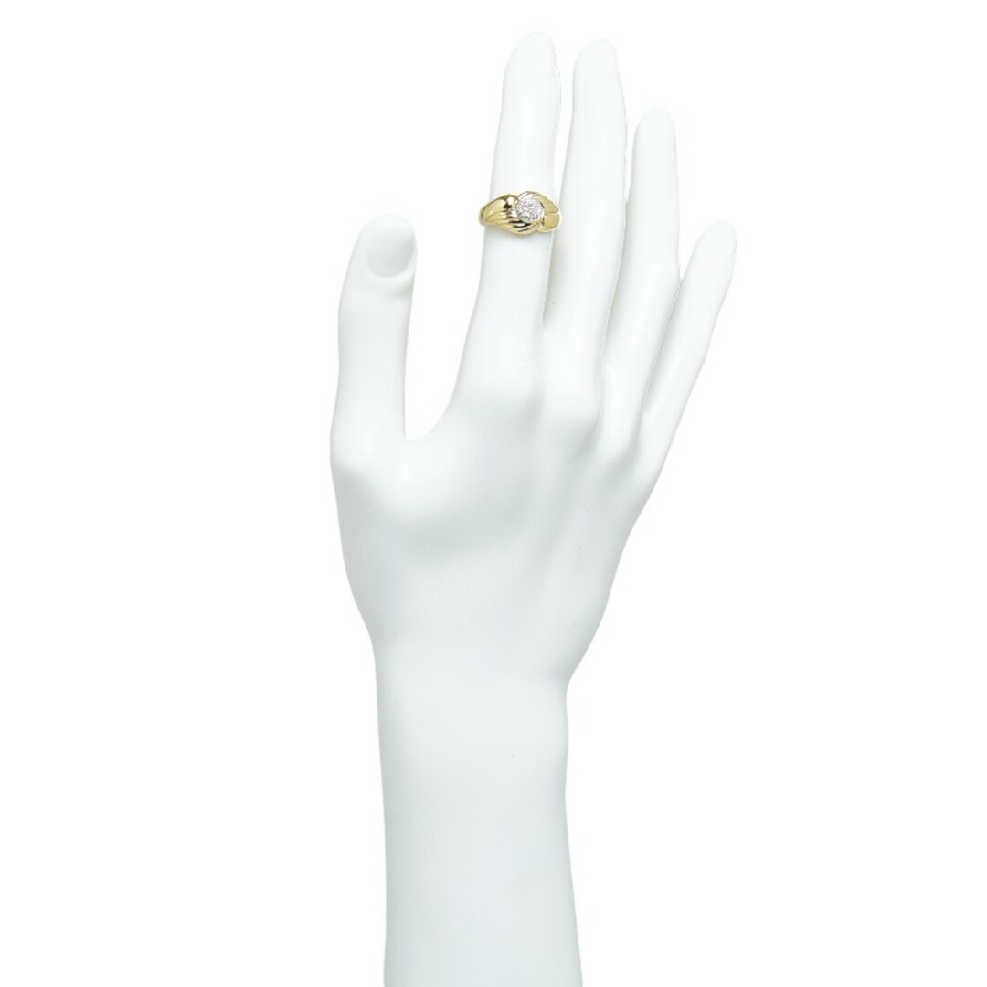 美品 K18YG イエローゴールド リング 指輪 ダイヤ 【1-0148202】 レディースのアクセサリー(リング(指輪))の商品写真