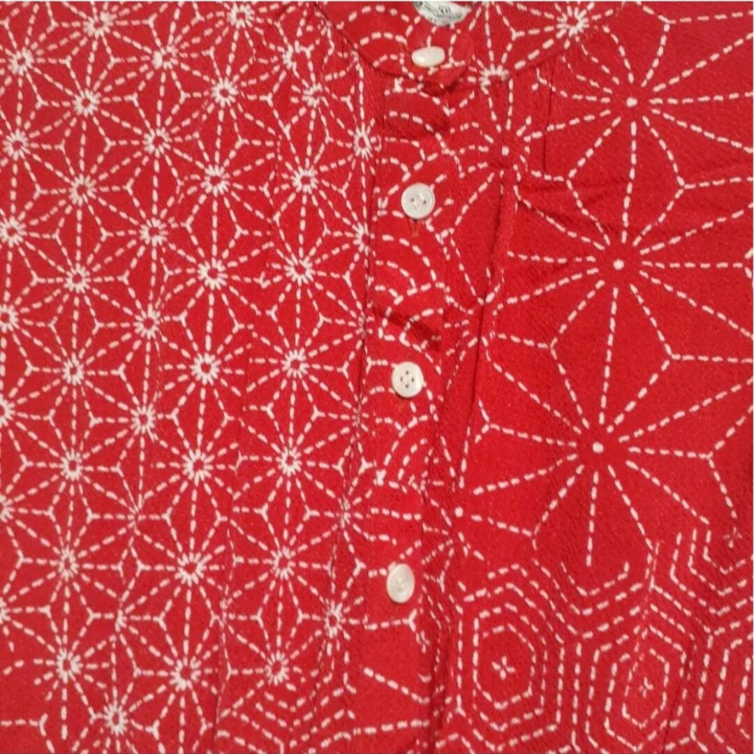 古着 クローシェ produced by syrvia ワンピース 赤色　モダン レディースのワンピース(ロングワンピース/マキシワンピース)の商品写真