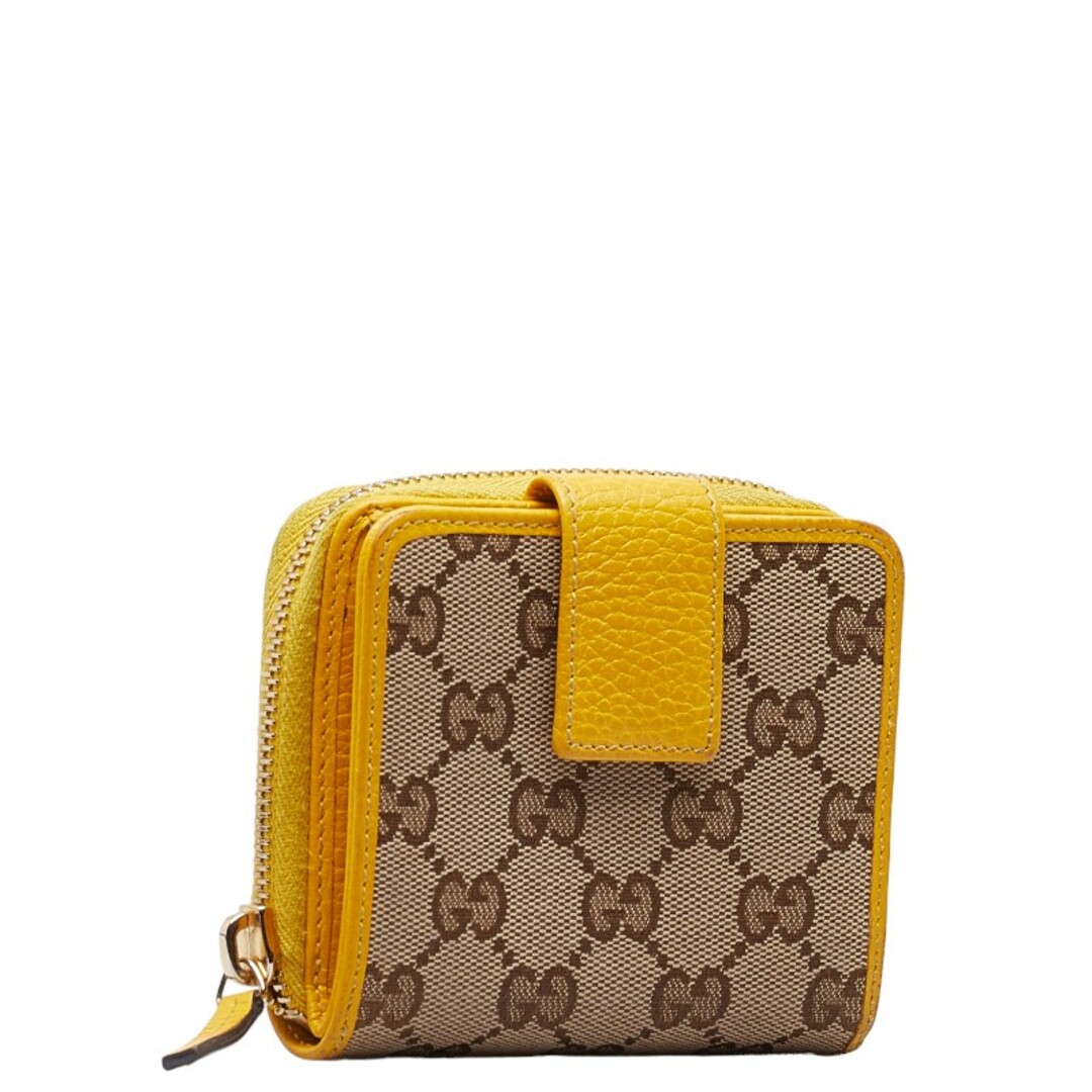 Gucci(グッチ)のグッチ GGキャンバス 二つ折り財布 ラウンドファウナー コンパクトウォレット 346056 キャンバス レディース GUCCI 【1-0148664】 レディースのファッション小物(財布)の商品写真