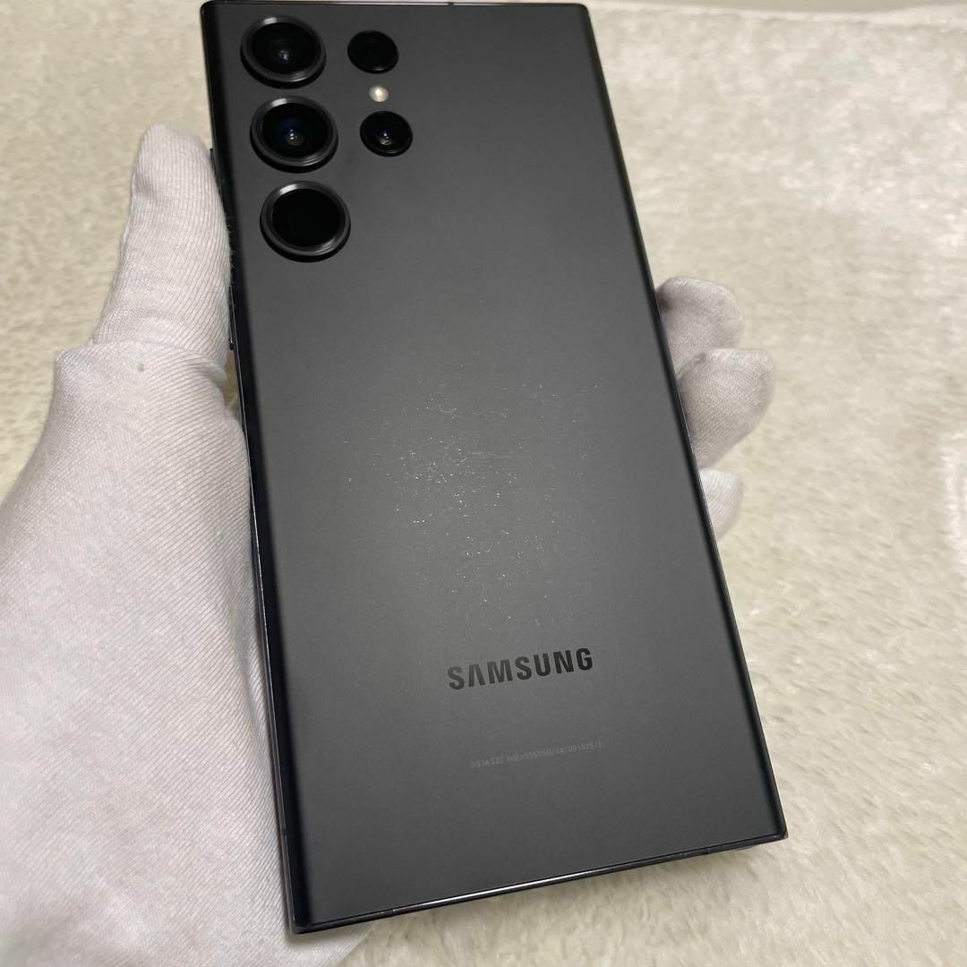 SAMSUNG(サムスン)のGalaxy S23 ultra ブラック 256GB SIMフリー スマホ/家電/カメラのスマートフォン/携帯電話(スマートフォン本体)の商品写真