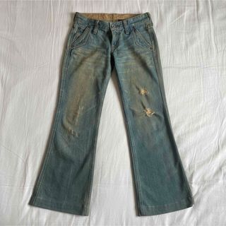 リーバイス(Levi's)のLevi’s 907　ダメージ　デニム　フレア　ベルボトム　ブーツカット(デニム/ジーンズ)